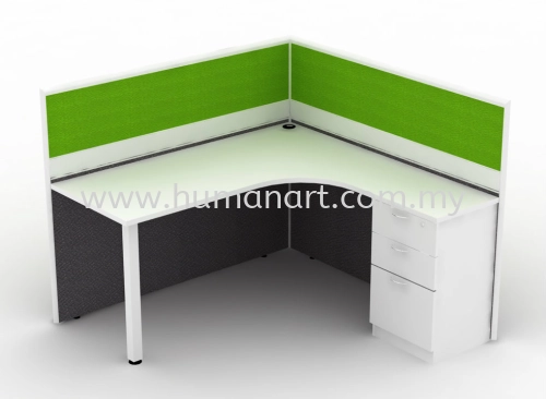 CLUSTER OF 1 OFFICE PARTITION WORKSTATION 1 - taman perindustrian subang | imbi plaza | puchong