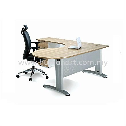 BERLIN WRITING OFFICE TABLE/DESK L-SHAPE ROUND END  ABMB66 - PJ-Damansara-Selangor-Malaysia | Taman OUG | Cheras