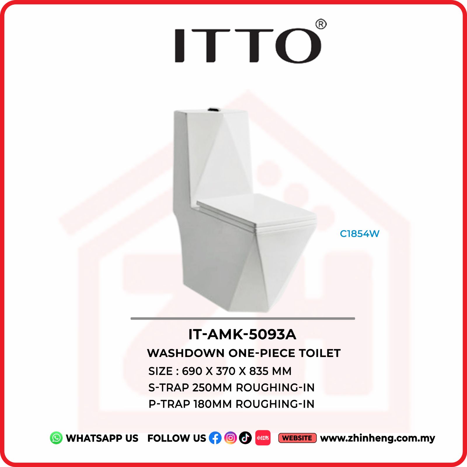 ITTO  Washdown One-Piece Toilet  IT-AMK-5093A