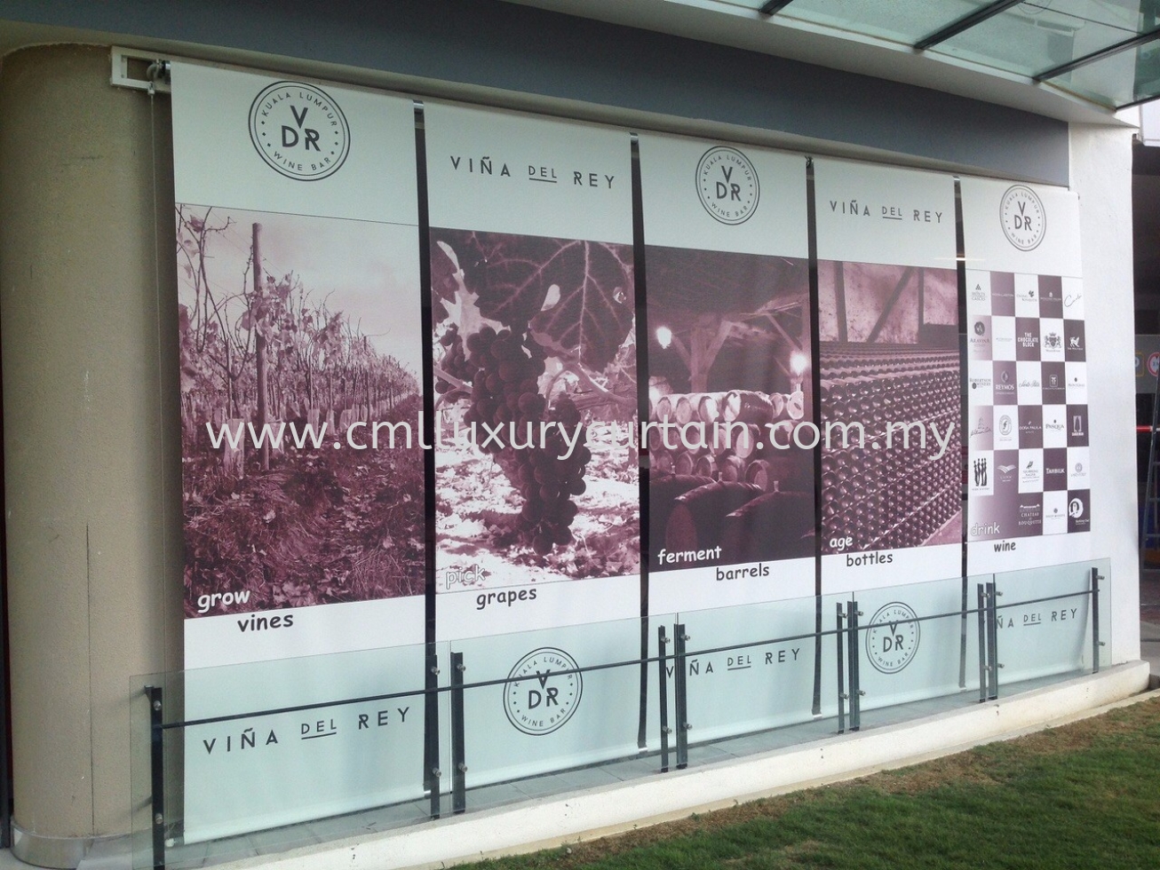 outdoor-roller-blinds with-logo 1