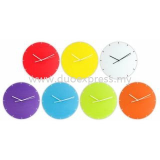 Colourful Glass Wall Clock