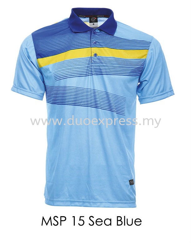 MSP 15 Sea Blue Collar T Shirt