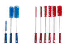 Food Grade Tube brushes with handgrip & thread