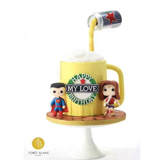 Beer Superhero Cake