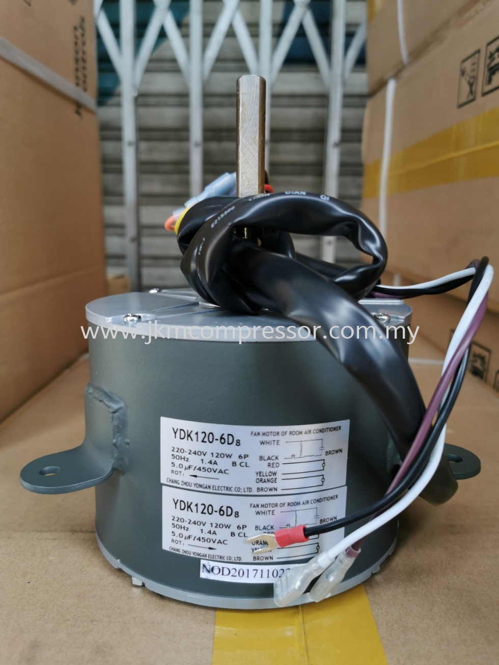 YDK120-6D8 - CARRIER YDK120-6D8 FAN MOTOR ; 220-240V 6P 120W 