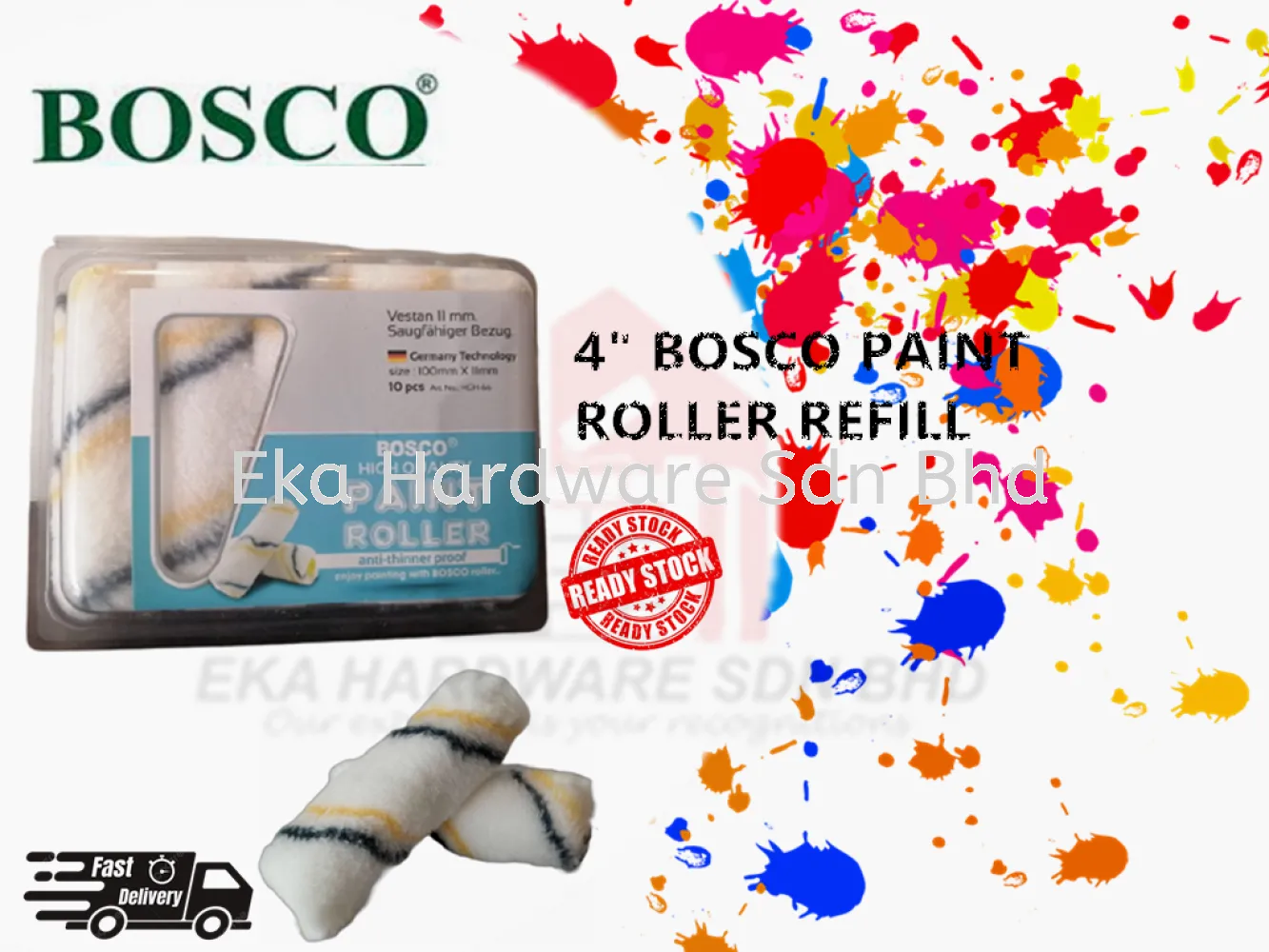 4" Bosco Roller Refill 