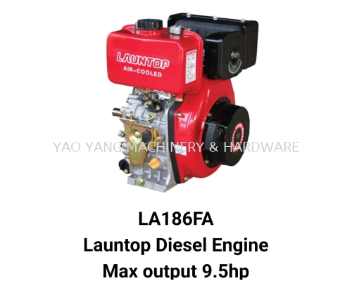 LA186FA / LA186FAE Launtop Diesel Engine Max Output 9.5hp