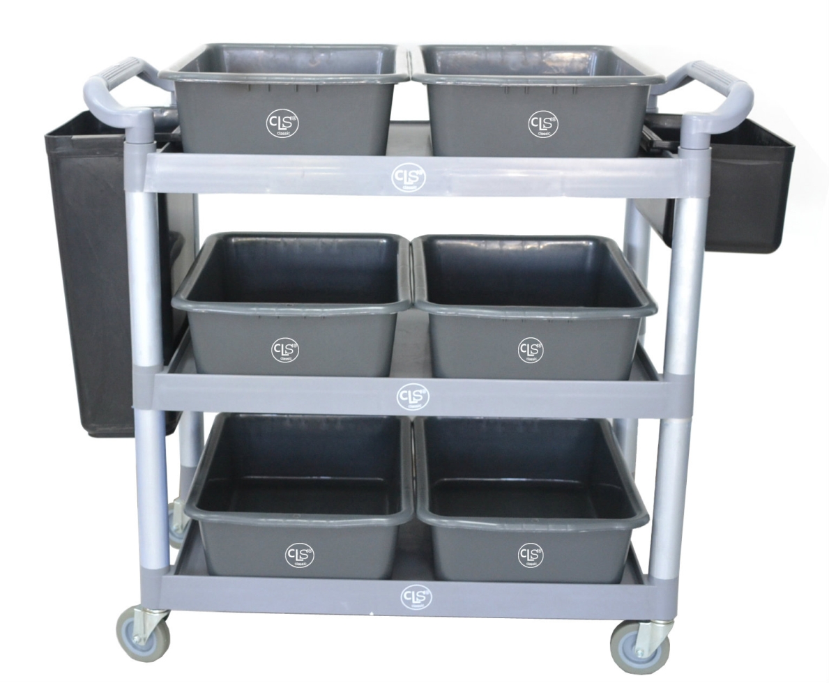 EH 3 Tiers Utilities Cart c/w Buckets 3UC-604/602