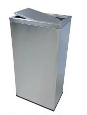 EH Stainless Steel Rectangular Flip Top Bin
