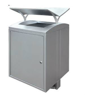 EH Stainless Steel Square Waste Bin c/w Open Top