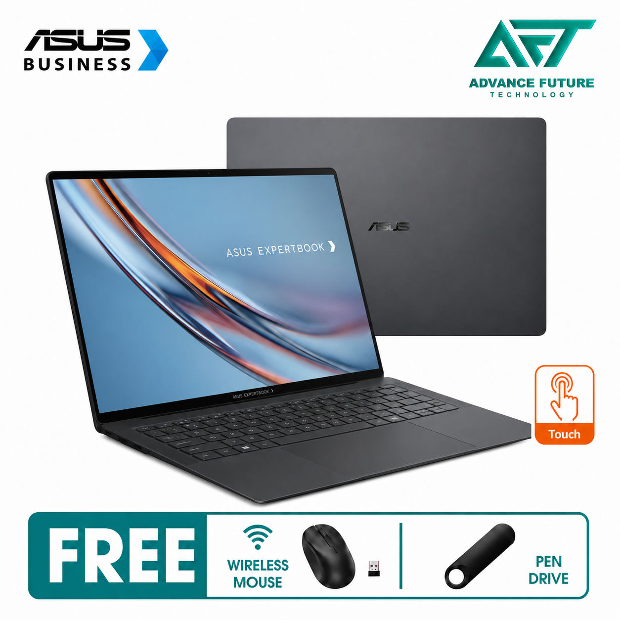 Asus ExpertBook Ultra B9406CAA-TH1139X 14" WQXGA+ OLED Touch Business Laptop Jet Fog ( Intel Core Ultra X7 358H, 32GB, 1TB SSD, Intel, W11Pro )