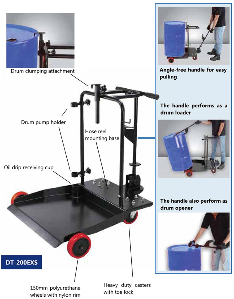 Multifunction Drum Trolley (DT-200EXS)