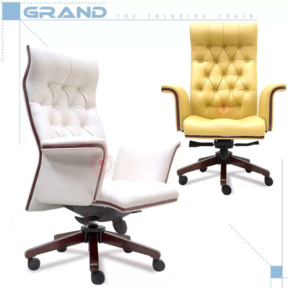 Grand Leather Chair / CEO Chair / Director Chair / Office Chair / Kerusi Office / Kerusi Pejabat