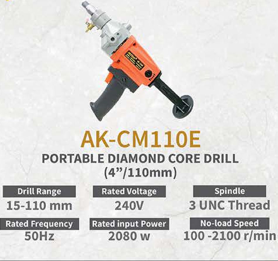 PORTABLE DIAMOND CORE DRILL (4"/110MM)