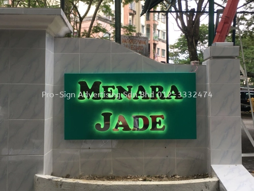 STAINLESS STEEL BOX UP LED BACKLIT (MENARA JADE, AMPANG, 2020)