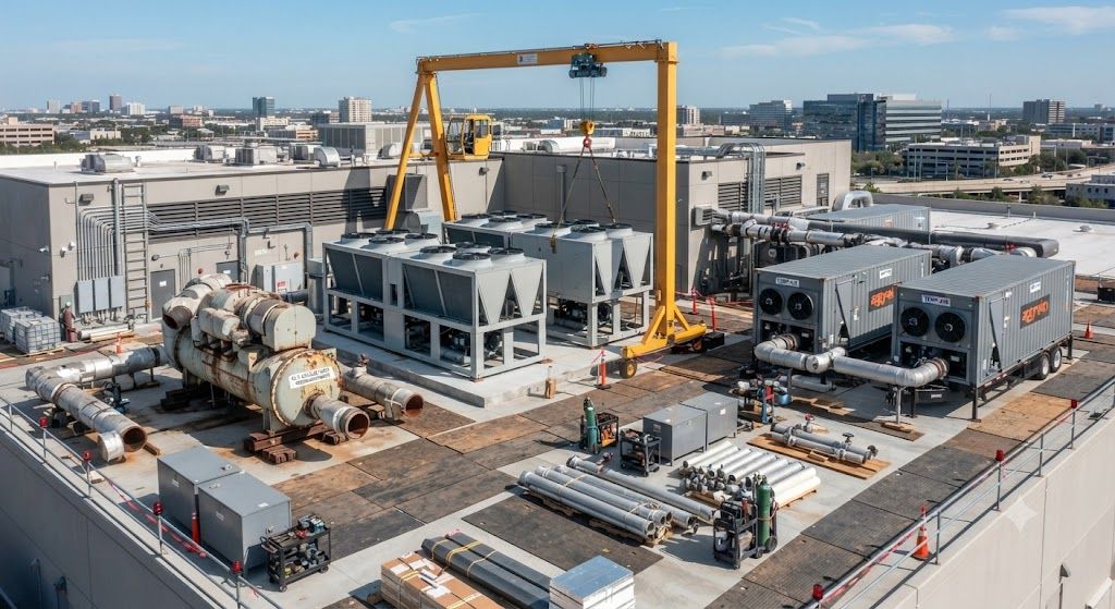 Data center continuous cooling replacement
