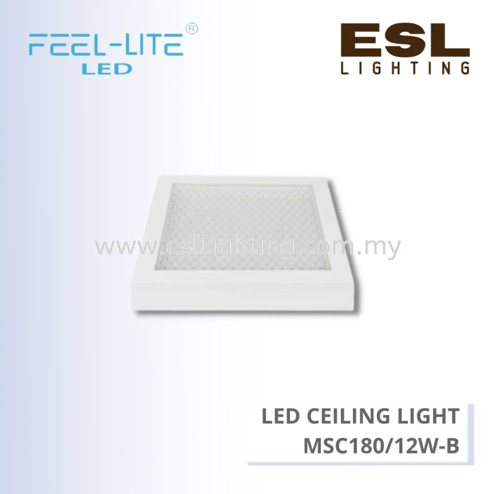 FEEL LITE LED CEILING LIGHT 12W - MSC180/12W-B