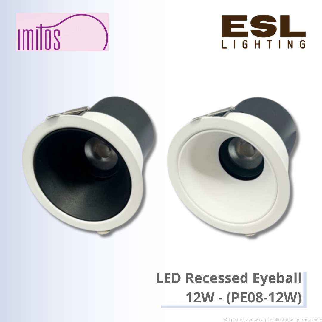 IMITOS LED Recessed Eyeball 12W - PE08-12W