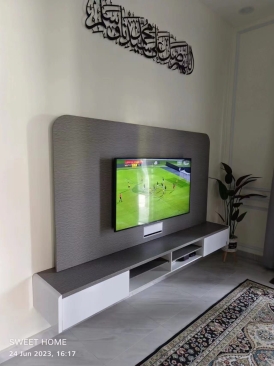 TV Cabinet | Hanging Wall Tv Cbinet | Modern Simple Style TV Cabinet | Deliver to Bukit Jelutong Bukit Mertajam Penang | Tv cabinet Nearby near me