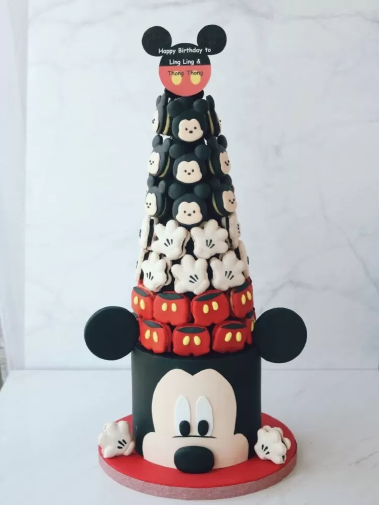 Mickey Mouse Macaron Tower 