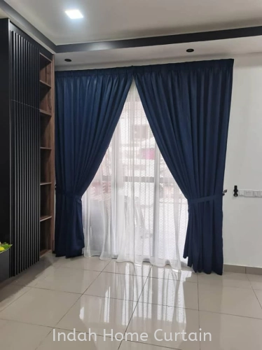 Today we Installation Whole House Curtain in Rimbayu, Jalan Fauna Double Storey House 