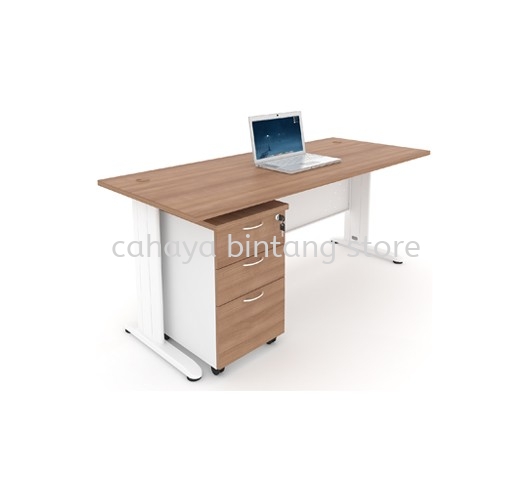 JOY MEJA PEJABAT/TULIS DAN LACI MUDAH ALIH 2D1F MJM 1875 - Writing Office Table Puchong | Writing Office Table Bandar Puchong Jaya | Writing Office Table Bukit Jalil