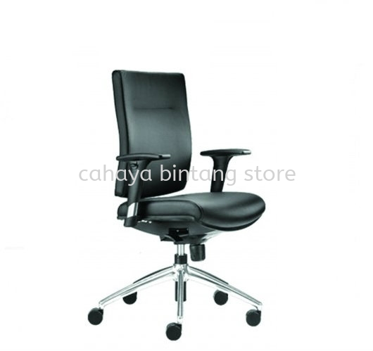 BRABUSS LOW BACK EXECUTIVE CHAIR | LEATHER OFFICE CHAIR CYBERJAYA WP