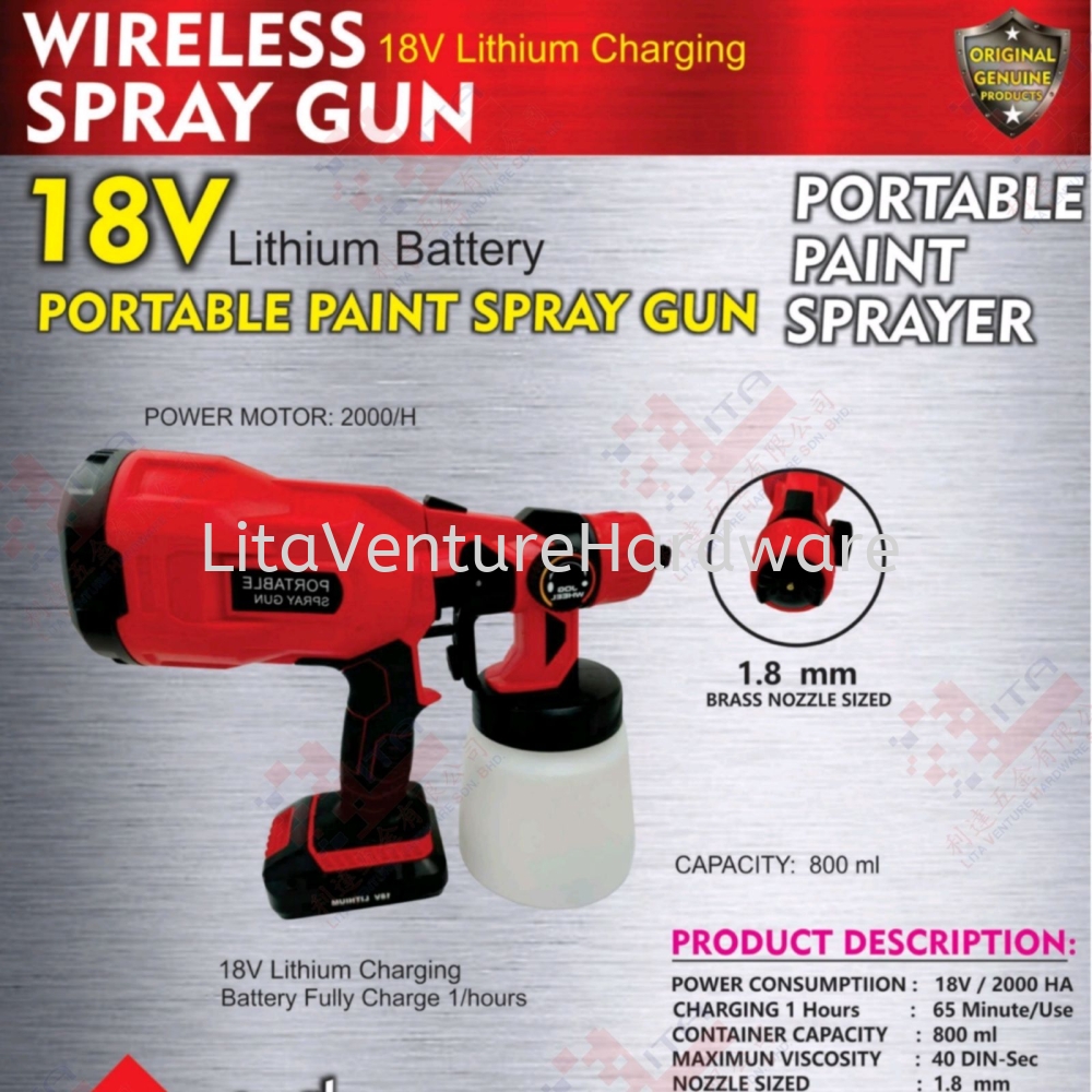 PORTABLE PAINT SPRAY GUN