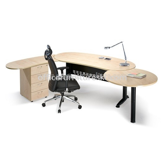 QAMAR OVAL SHAPE EXECUTIVE OFFICE TABLE QMB 33 W/O TEL CAP (Inner View) - Must Buy Executive Office Table | Executive Office Table Taman Puchong Utama | Executive Office Table Taman Perindustrian Puchong | Executive Office Table Cheras 