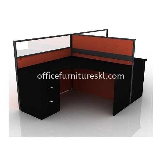 CLUSTER OF 2 OFFICE PARTITION WORKSTATION 14 - Office Furniture Mall Partition Workstation | Partition Workstation Damansara Utama | Partition Workstation Uptown PJ | Partition Workstation Star Boulevard KLCC