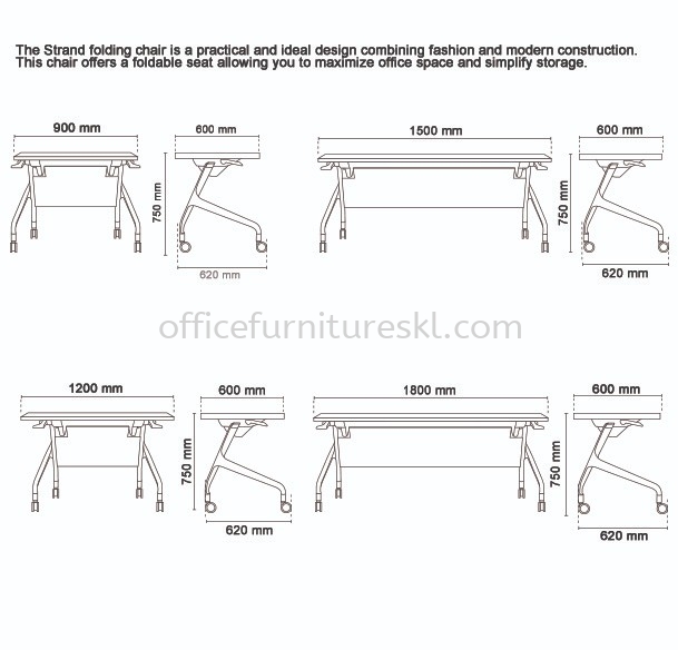 STRANDER FOLDING TABLE ( Specification 2 ) - Folding Table Batu Caves | Folding Table Kepong | Folding Table Serdang | Folding Table Balakong