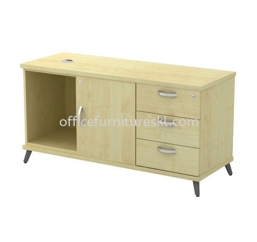 OLVA SIDE OFFICE FILING CABINET C/W OPEN SHELF & SWINGING DOOR (R) & FIXED PEDESTAL 3D - Office Furniture Shop Filing Cabinet | Filing Cabinet Cheras | Filing Cabinet Ampang | Filing Cabinet Sungai Besi