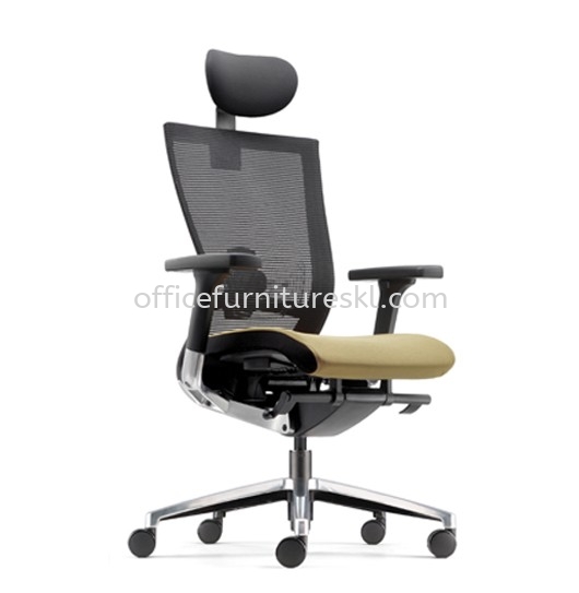 MAXIM HIGH BACK ERGONOMIC MESH OFFICE CHAIR WITH ALUMINIUM BASE -ergonomic mesh office chair cyber jaya | ergonomic mesh office chair taman muda | ergonomic mesh office chair office furniture shop