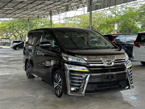 2020 Black Toyota Vellfire ZG 2.5 MPV 3 Led 24k Mileage Grade 4.5B