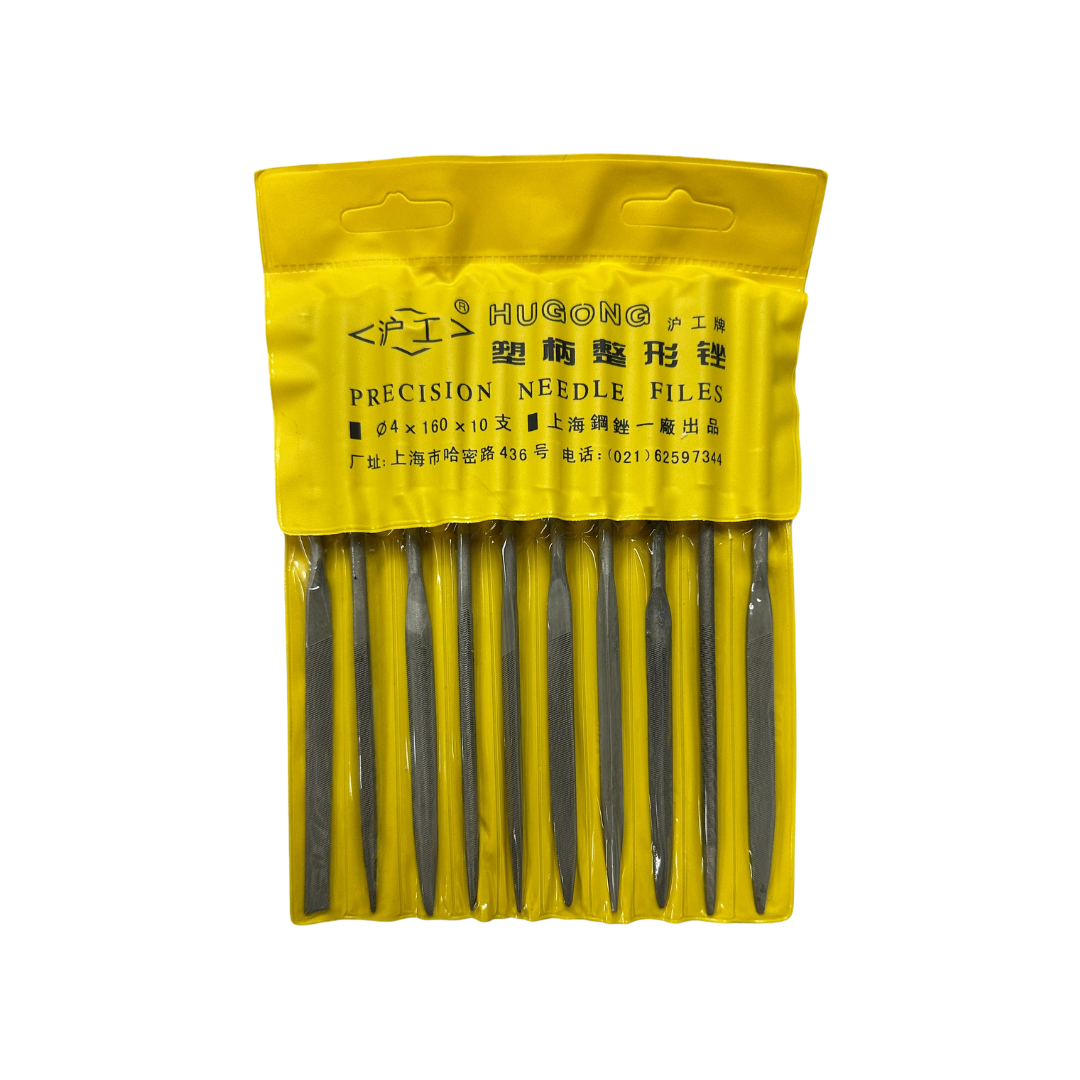 10-PC Needle File Set 4x160MM