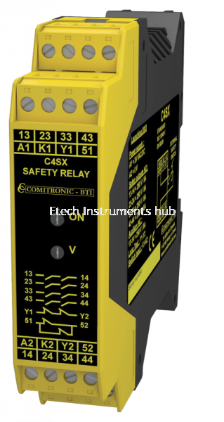 C4SX 24V Safety Modules / Safety Relays Malaysia, Perak, Ipoh Supplier, Suppliers, Supply, Supplies | ETECH INSTRUMENTS HUB