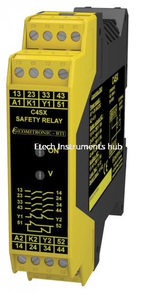 C4SX 120-240V Safety Modules / Safety Relays Malaysia, Perak, Ipoh Supplier, Suppliers, Supply, Supplies | ETECH INSTRUMENTS HUB