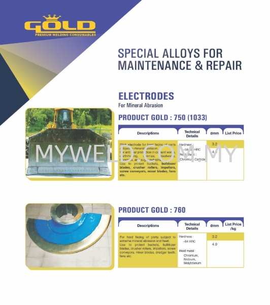 GOLD Premium Welding Rod GOLD Premium  Consumables Selangor, Malaysia, Kuala Lumpur (KL), Balakong Supplier, Distributor, Supply, Supplies | Myweld Equipment & Gases Sdn Bhd