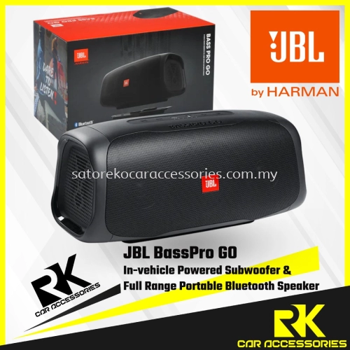 JBL BassPro Go In-vehicle Powered Subwoofer & Full Range Portable Bluetooth Speaker