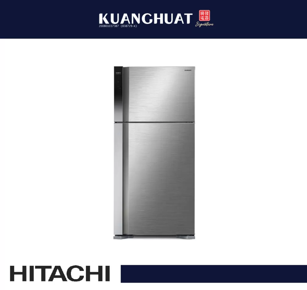 HITACHI 601L 2 Door Big 2 Stylish Refrigerator R-V710P7M-1 BSL