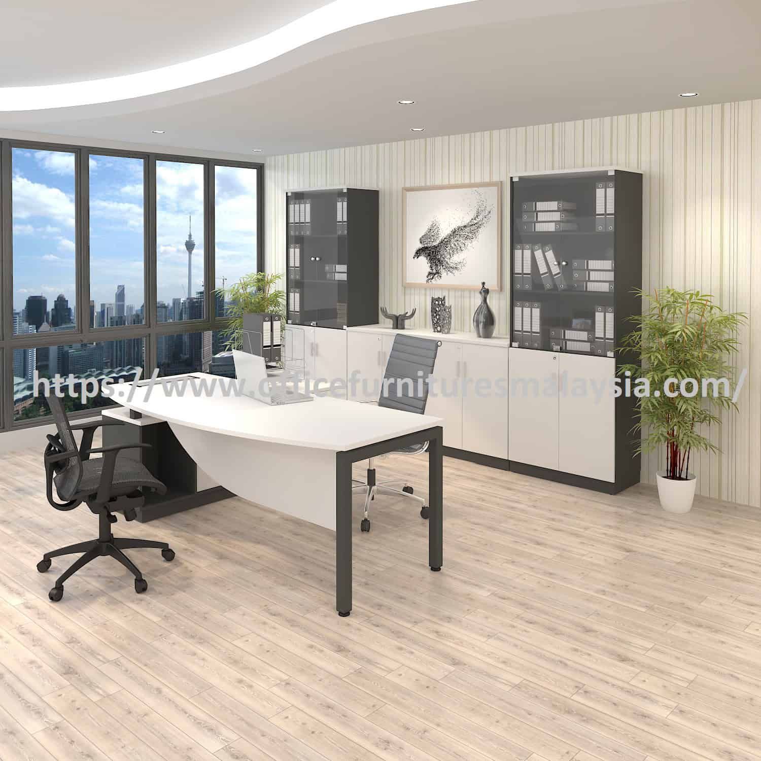 7 ft Director CEO Table Desk D Shaped SET OFBNM2190SET