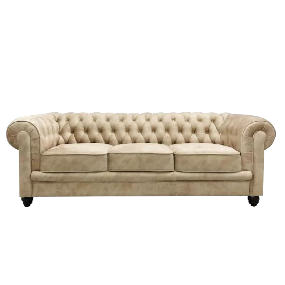 Chesterfield Low Back 3 Seater Sofa