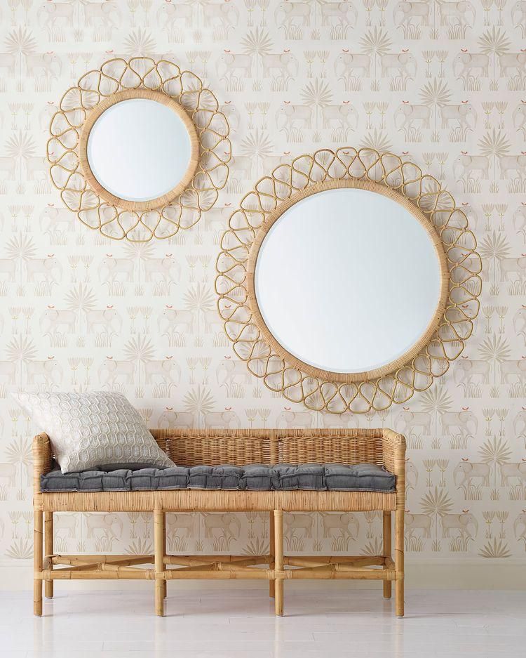 MIR 043 -  RATTAN MIRROR