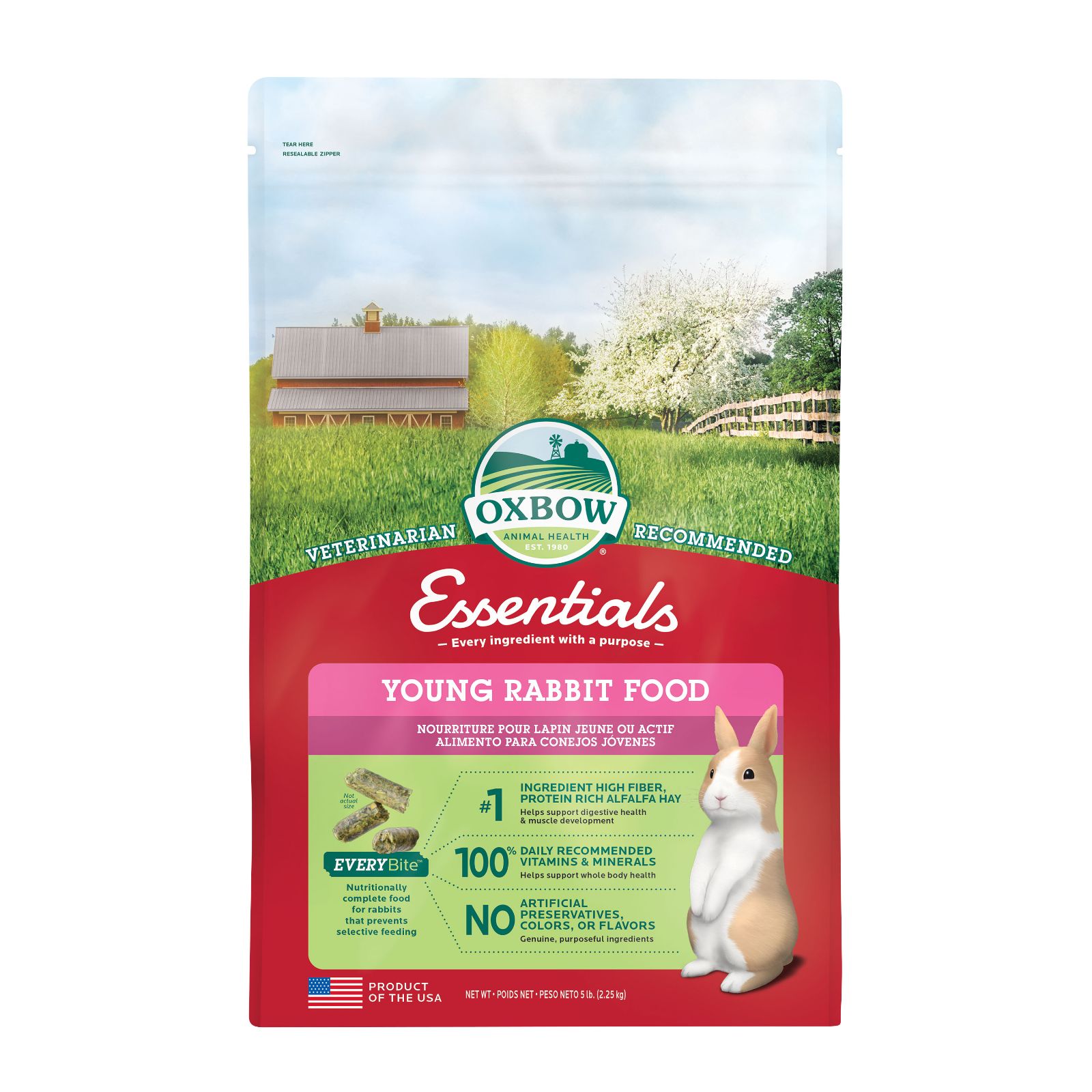 Oxbow Essentials Young Rabbit Food (5lb)