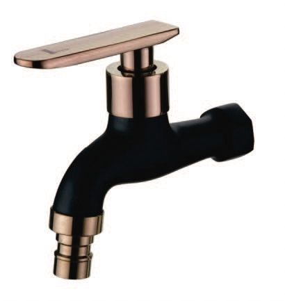 IT-L20A-SL5/RBL Wall Hose Bib Tap – Rose Gold & Black Premium Bib Tap for Outdoor & Bathroom Use