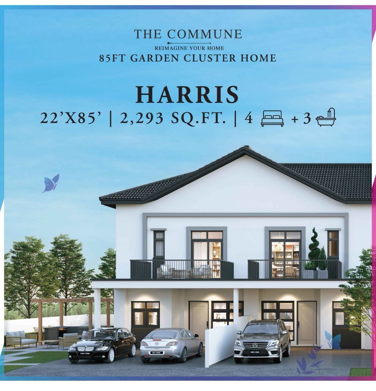 Eco Botanic 3 @ The Commune（Harris 户型）– 双层Cluster House出售