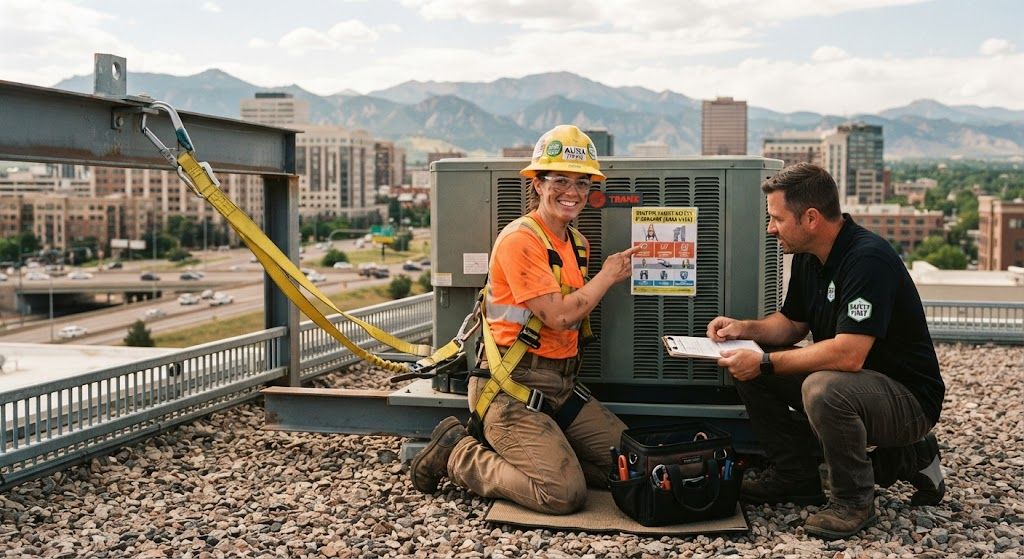 HVAC contractor professional height safety standards