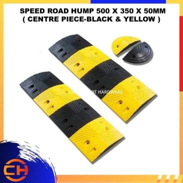 SAFETYWARE RUBBER SPEED HUMP AND END CAP