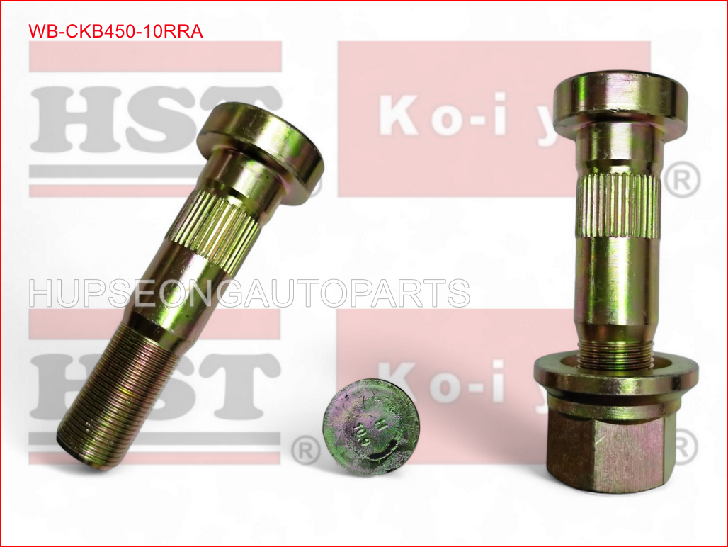 NISSAN CKB450- CKB457 JA450 ISO REAR RIGHT HAND WHEEL BOLT WITH NUT #RIGHT HAND (WB-CKB450-10RRA)