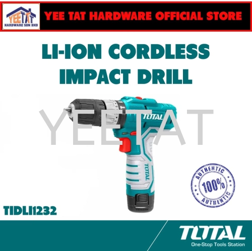 [ TOTAL ] TIDLI1232 LITHIUM-ION IMPACT DRILL 12V